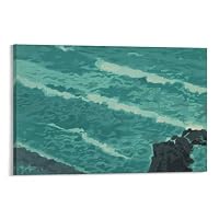 Amazon.co.jp: 画家 東山魁夷 風景画 湖澄む ポスター アートパネル